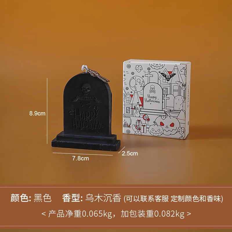 Handmade Halloween Scented Candles – Skull, Pumpkin & Tombstone Designs - candletown.net