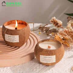 Eco-Friendly Soy Wax Aromatherapy Candle with Wooden Wick