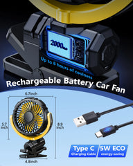 Portable Clip-On Fan for Stroller, Desk & Car - candletown.net