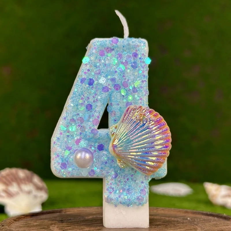 Seashell Birthday Cake Candles – Elegant Coastal Designs for Celebrations - candletown.net