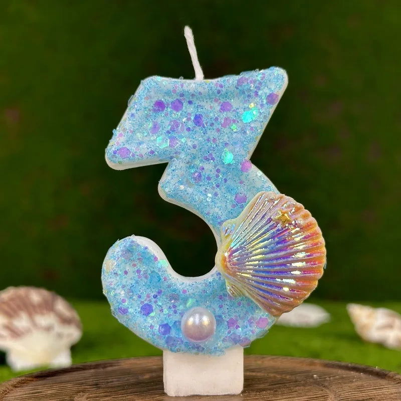 Seashell Birthday Cake Candles – Elegant Coastal Designs for Celebrations - candletown.net