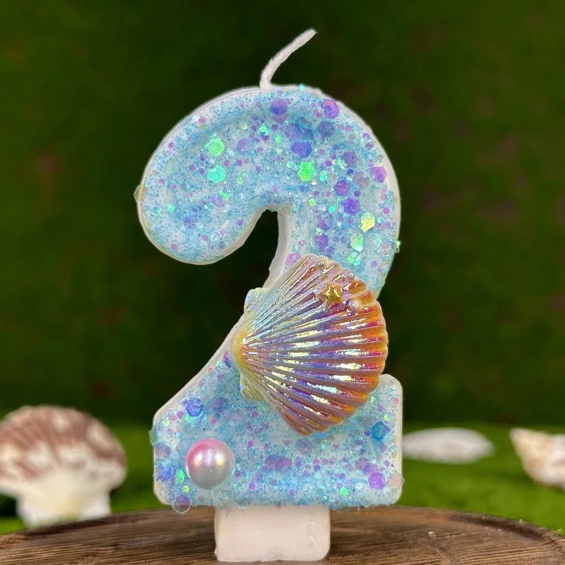 Seashell Birthday Cake Candles – Elegant Coastal Designs for Celebrations - candletown.net