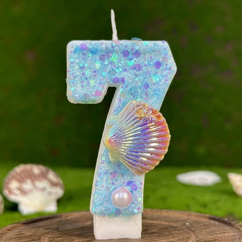 Seashell Birthday Cake Candles – Elegant Coastal Designs for Celebrations - candletown.net