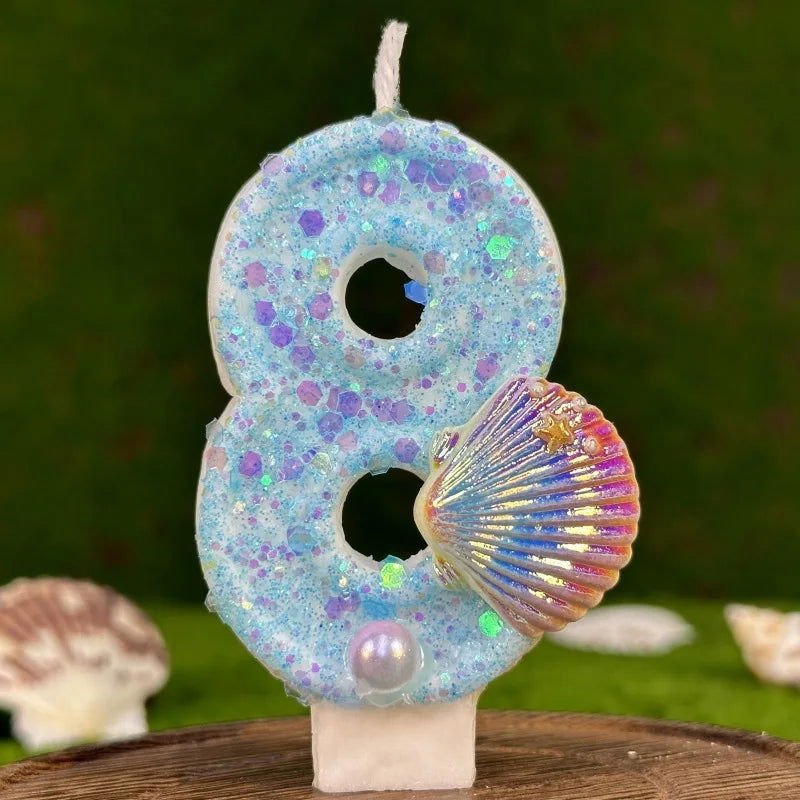 Seashell Birthday Cake Candles – Elegant Coastal Designs for Celebrations - candletown.net