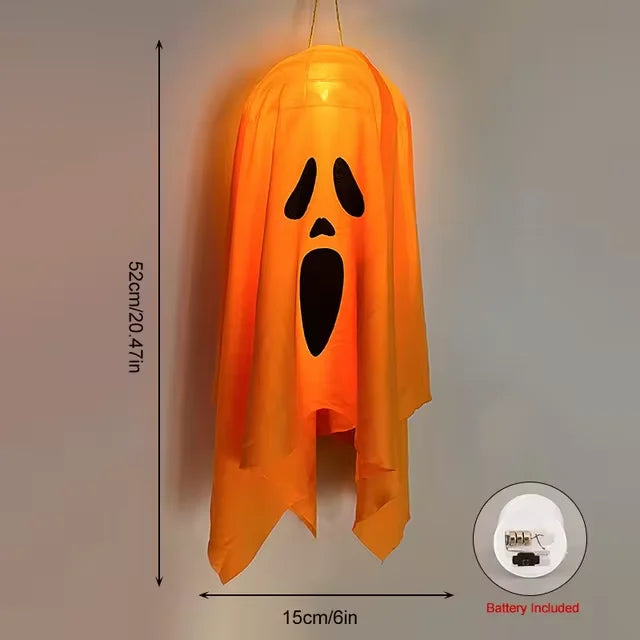 Halloween Ghost LED Hanging Decoration – Spooky Prop