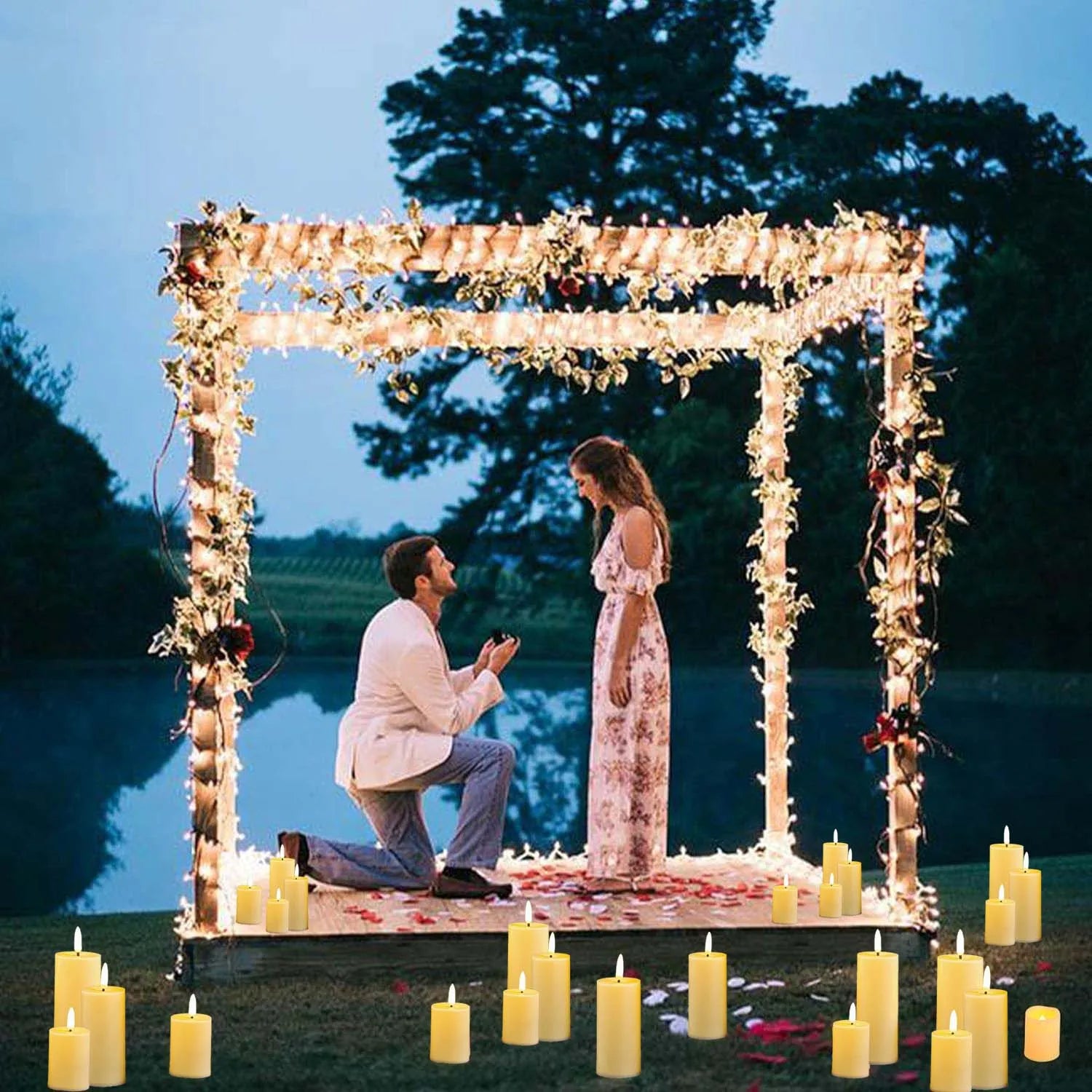 Flameless LED Candles Bulk Set