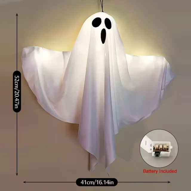 Halloween Ghost LED Hanging Decoration – Spooky Prop