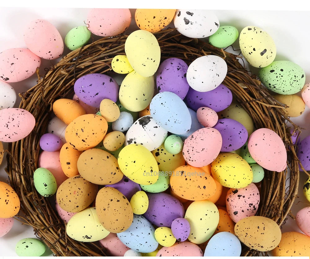 100PCS Colorful Foam Easter Eggs – Perfect for Crafts & Party Decor - candletown.net