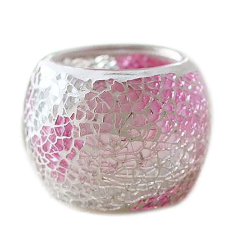 Moroccan Mosaic Glass Candlestick – Votive Candle Holder - candletown.net