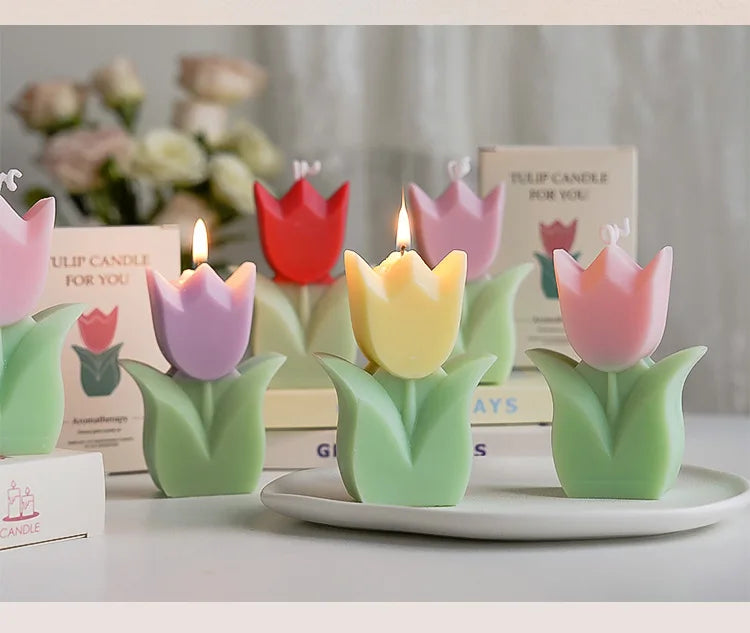 Handmade Tulip Soy Wax Candle - candletown.net
