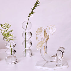Modern Glass Candle Holder – Nordic Clear Design