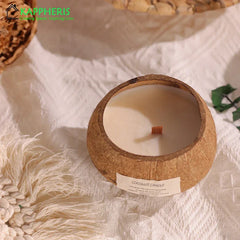 Eco-Friendly Soy Wax Aromatherapy Candle with Wooden Wick