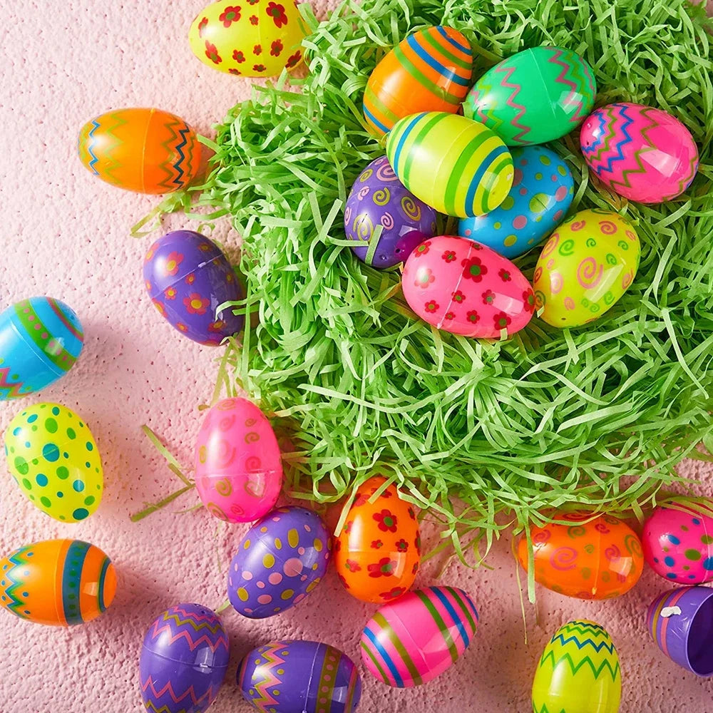Colorful Plastic Easter Eggs – 12/24/36pcs Party Favors & Classroom Prizes - candletown.net