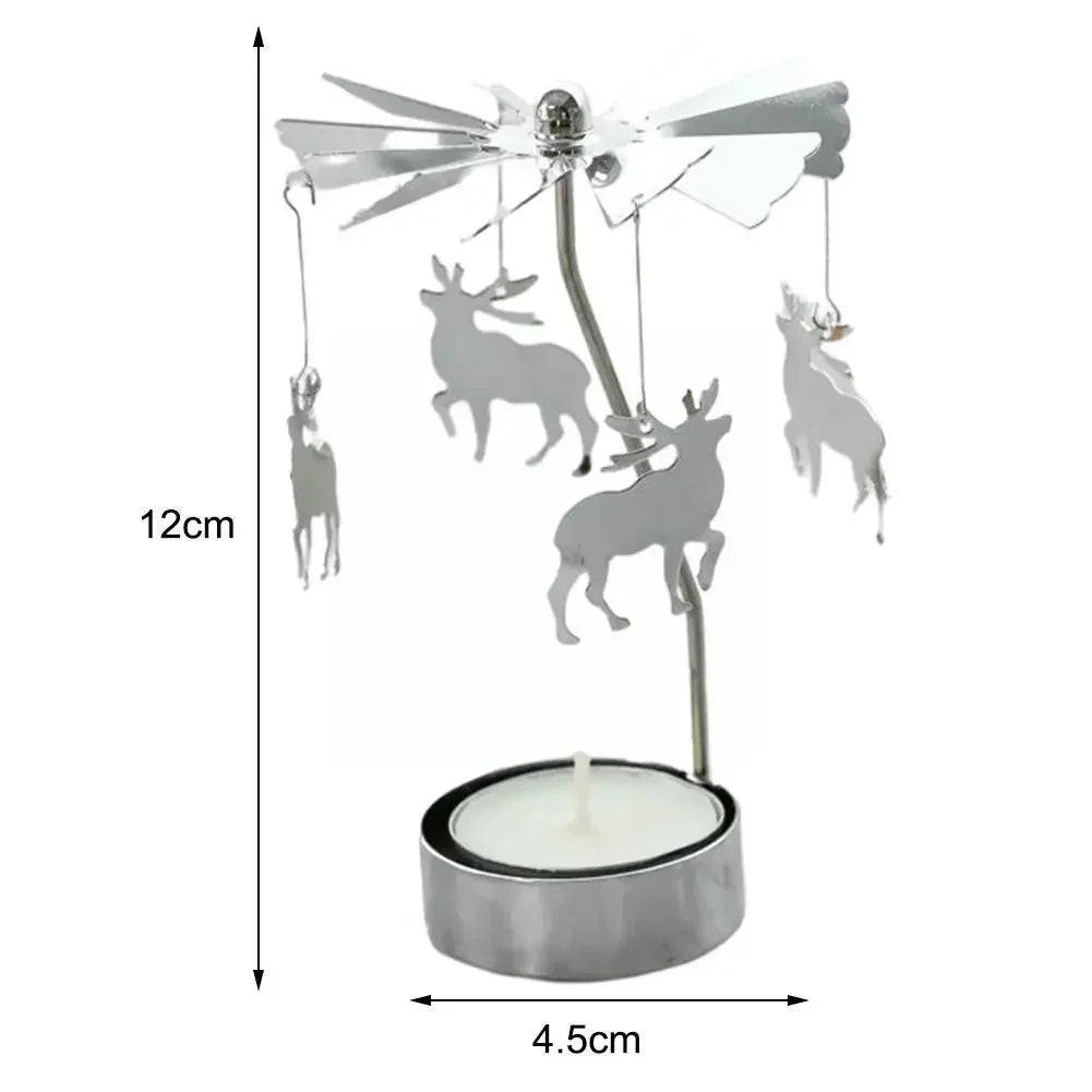 Silver Angel Chime Candle Holder