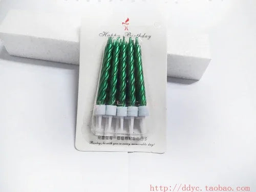 Slim Metallic Birthday Candles – Elegant Cake Topper - candletown.net