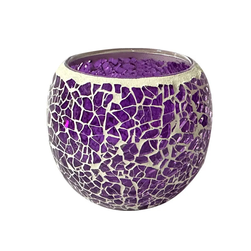 Glass Mosaic Candle Holder