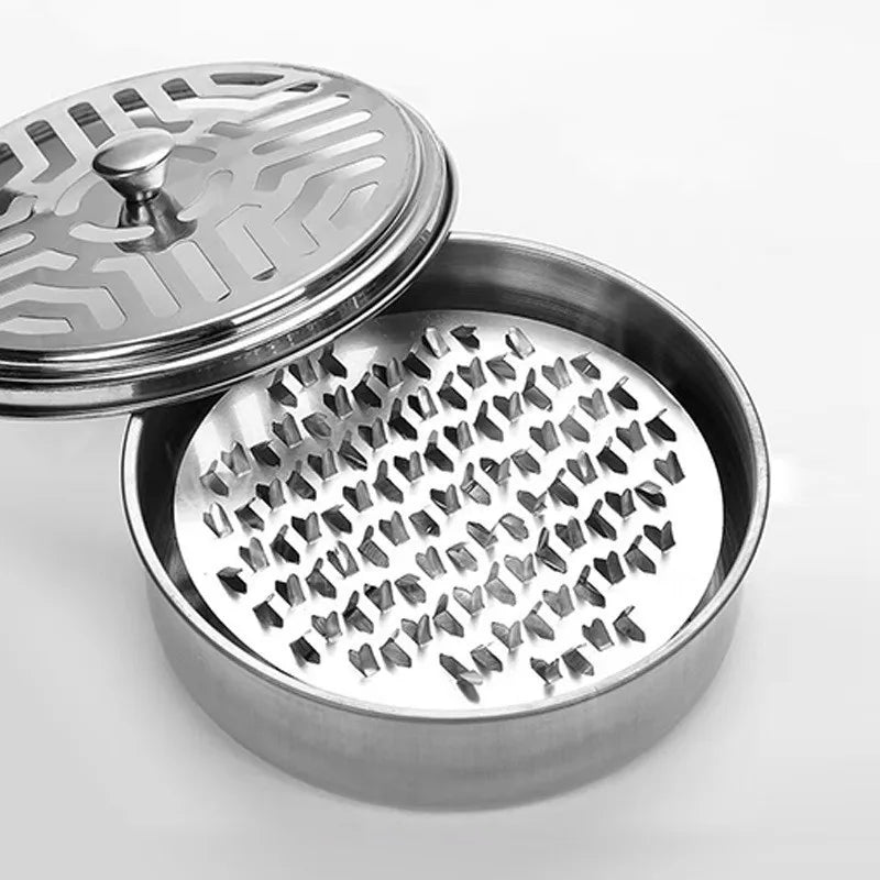 Stainless Steel Mosquito Coil Holder with Lid - candletown.net