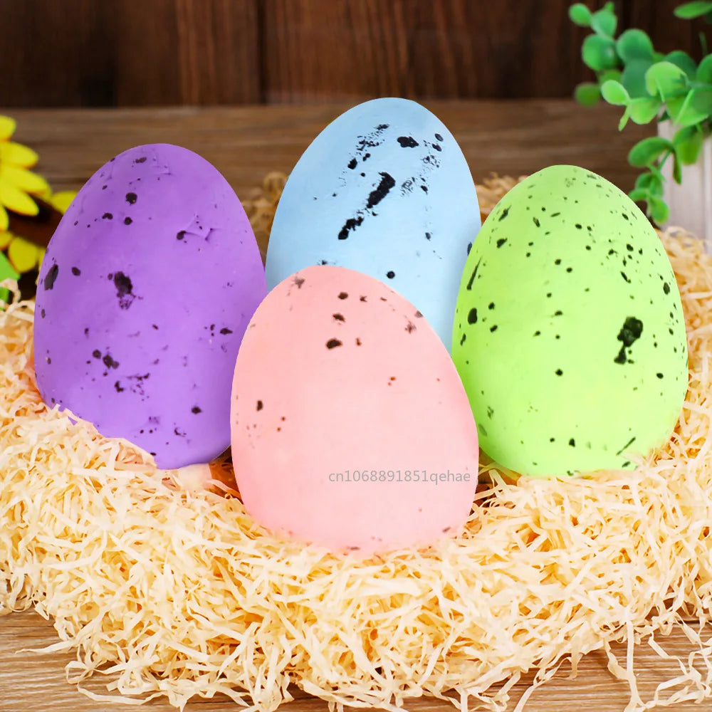 100PCS Colorful Foam Easter Eggs – Perfect for Crafts & Party Decor - candletown.net