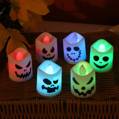 6 kpl Halloween Liekittömät Kummituskynttilät – LED-tunnelmavalo