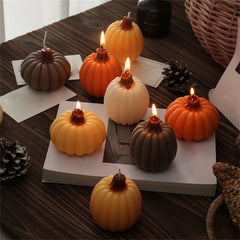 Pumpkin Shaped Candle – Halloween & Autumn Decorative Candle