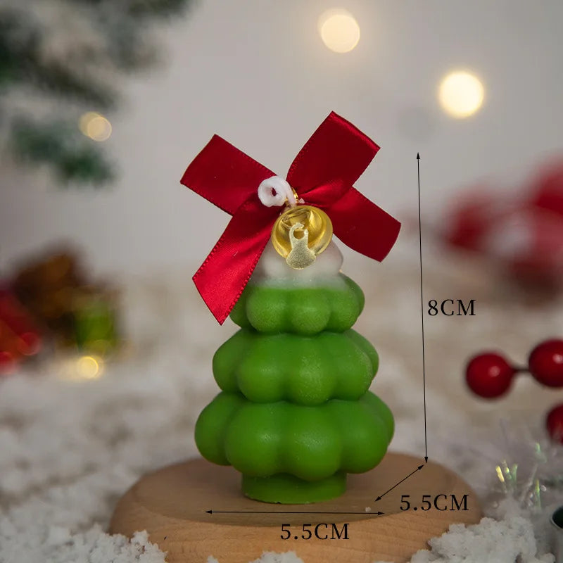 Christmas Figure Candle – Tree, Pine Cone & Snowman Design - candletown.net