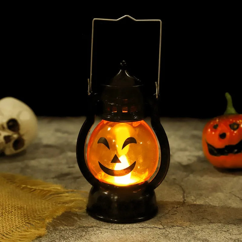 LED Halloween Pumpkin or Skull Lamp – Flameless Vintage Light