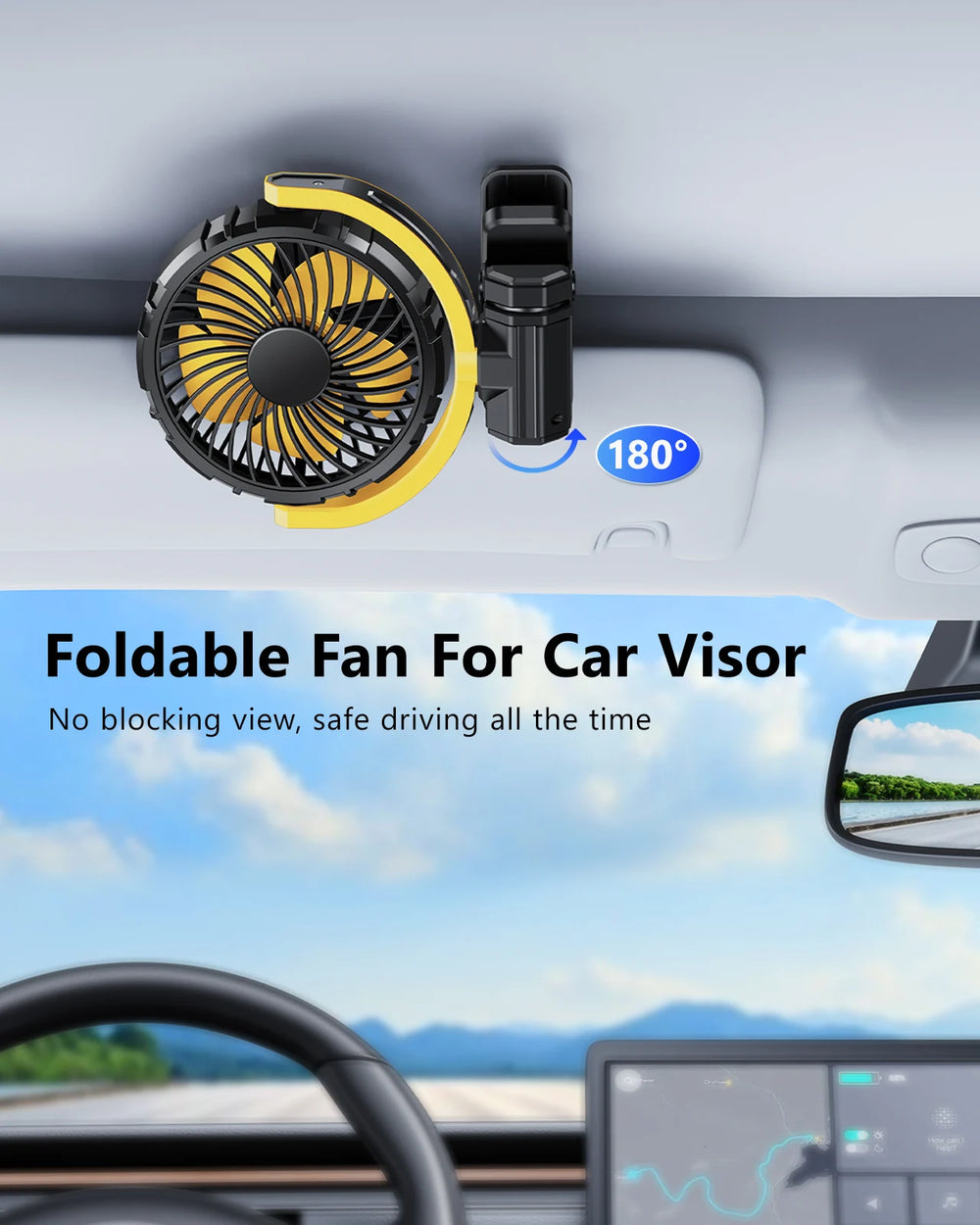 Portable Clip-On Fan for Stroller, Desk & Car - candletown.net