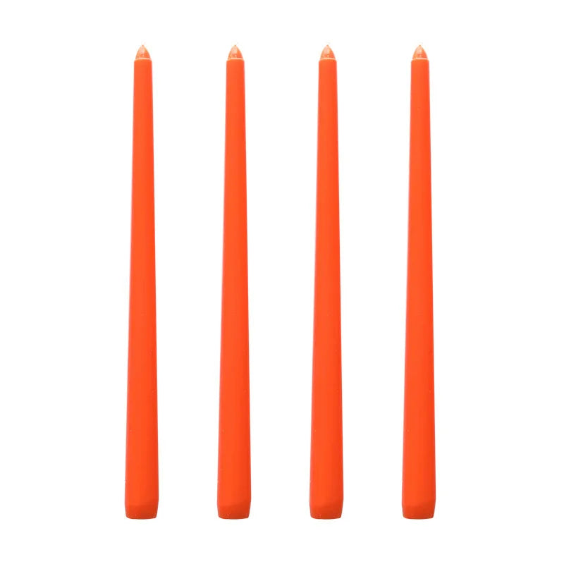 4pcs Colored Taper Candles – Elegant Long Dinner Set - candletown.net