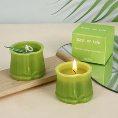 Bamboo-Shaped Scented Candle – Decorative & Aromatic - candletown.net
