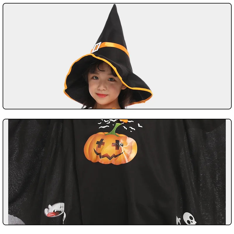 Toddler Witch Costume – Unisex Halloween Outfit for Kids