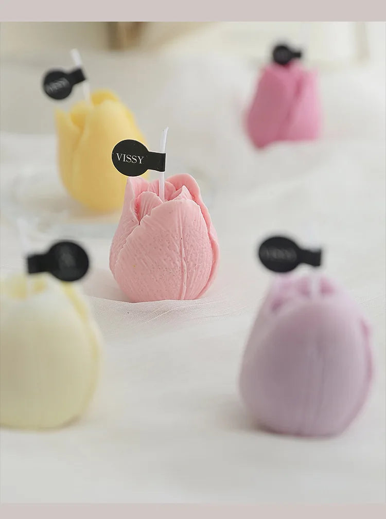 Tulip Scented Candles – Handmade Decorative Flower Candles - candletown.net