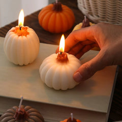 Pumpkin Shaped Candle – Halloween & Autumn Decorative Candle