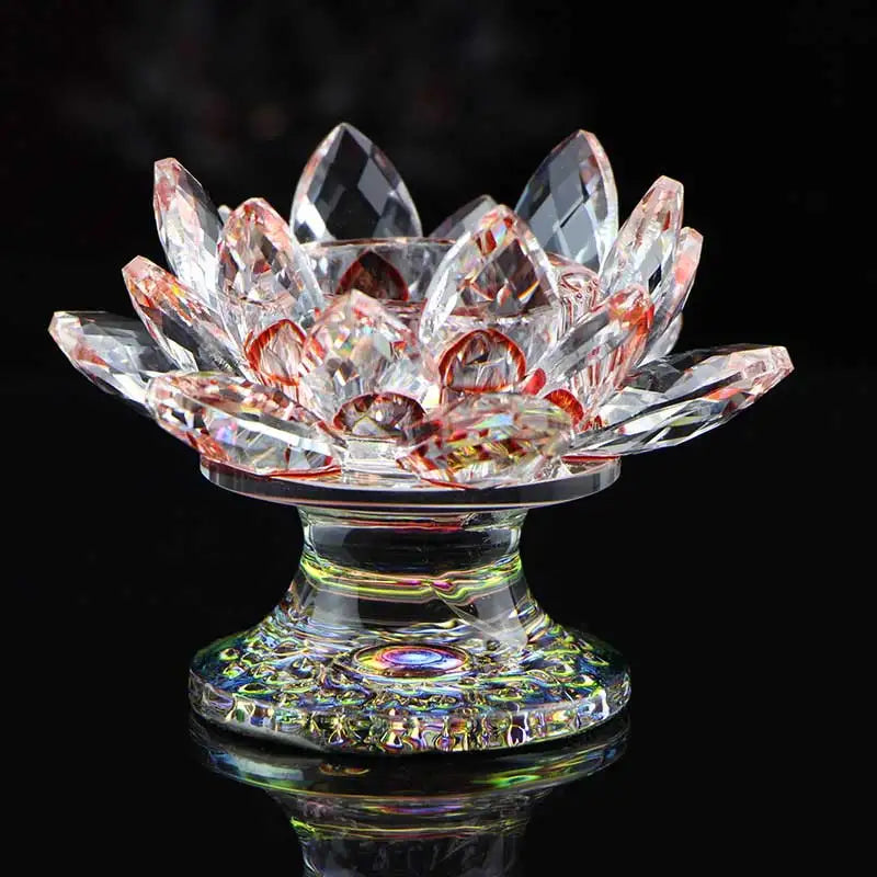 Crystal Lotus Tealight Holder - candletown.net