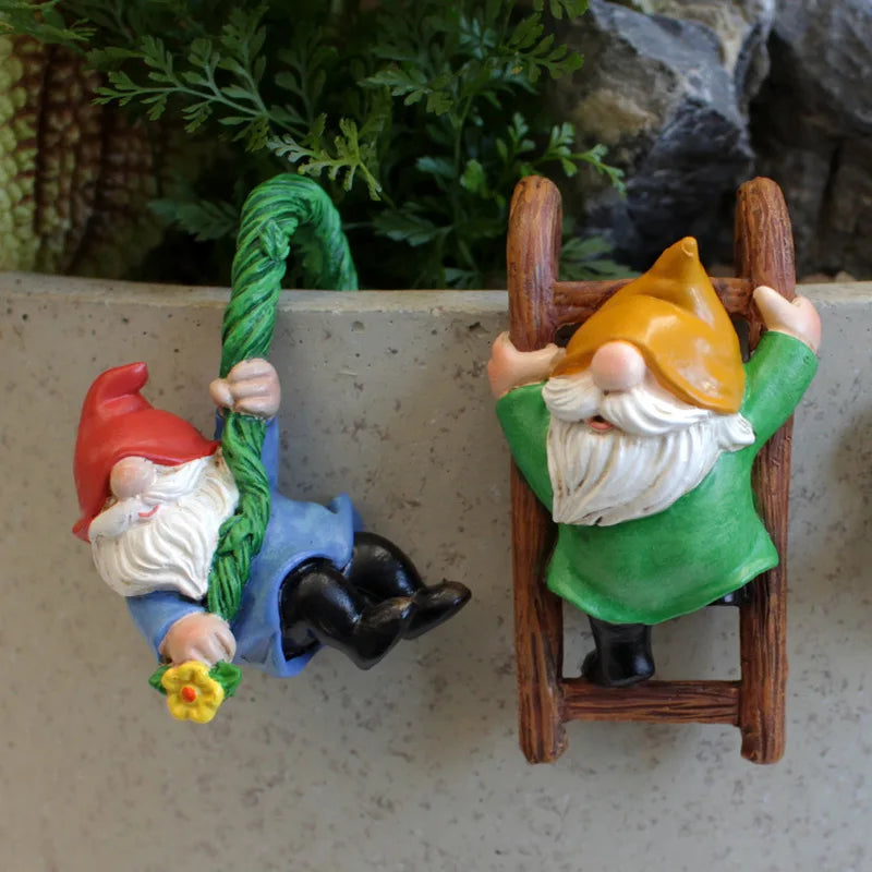 3PCS Climbing Garden Gnome Set for Trees & Flower Pots - candletown.net