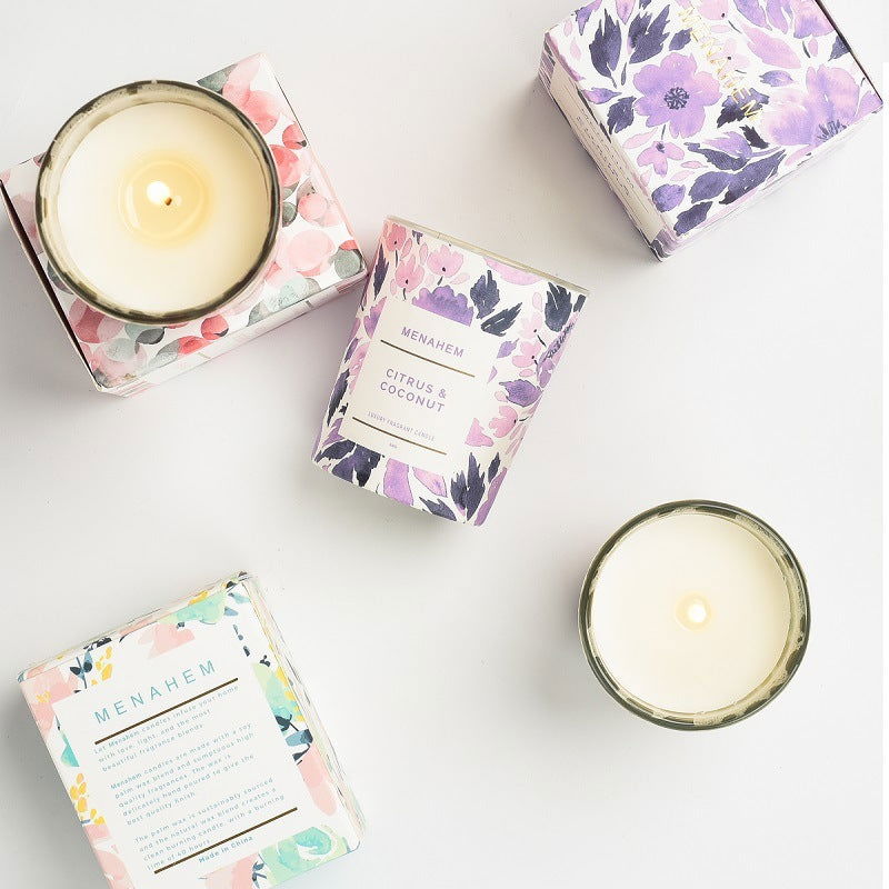 Smoke-Free Aromatherapy Candle Flower Gift – Uplifting Fragrance and Elegance - candletown.net