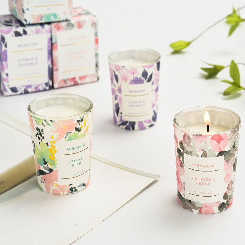 Smoke-Free Aromatherapy Candle Flower Gift – Uplifting Fragrance and Elegance - candletown.net