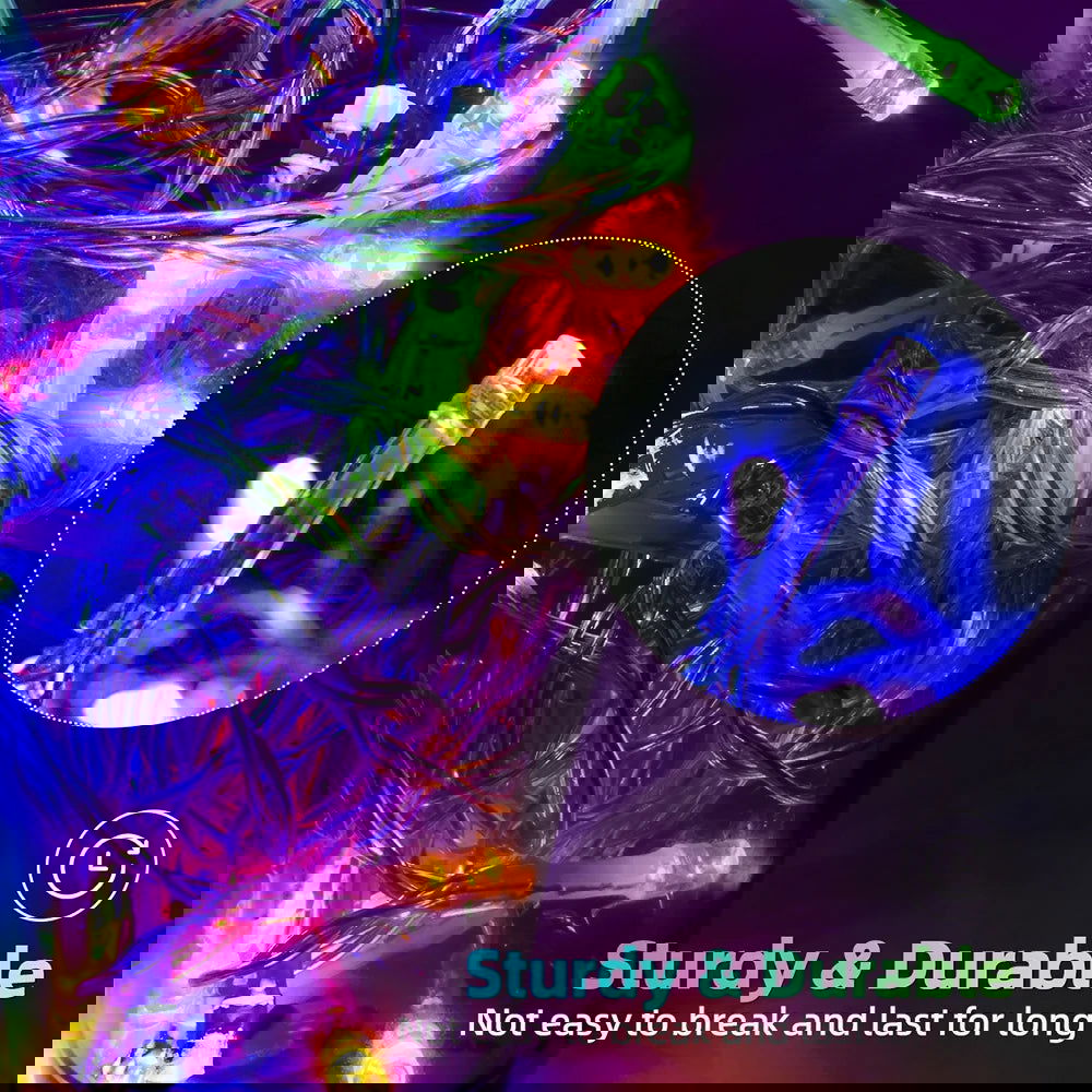 Solar Curtain Icicle Lights - Outdoor Fairy String Lights for Garden & Holiday Decor - candletown.net