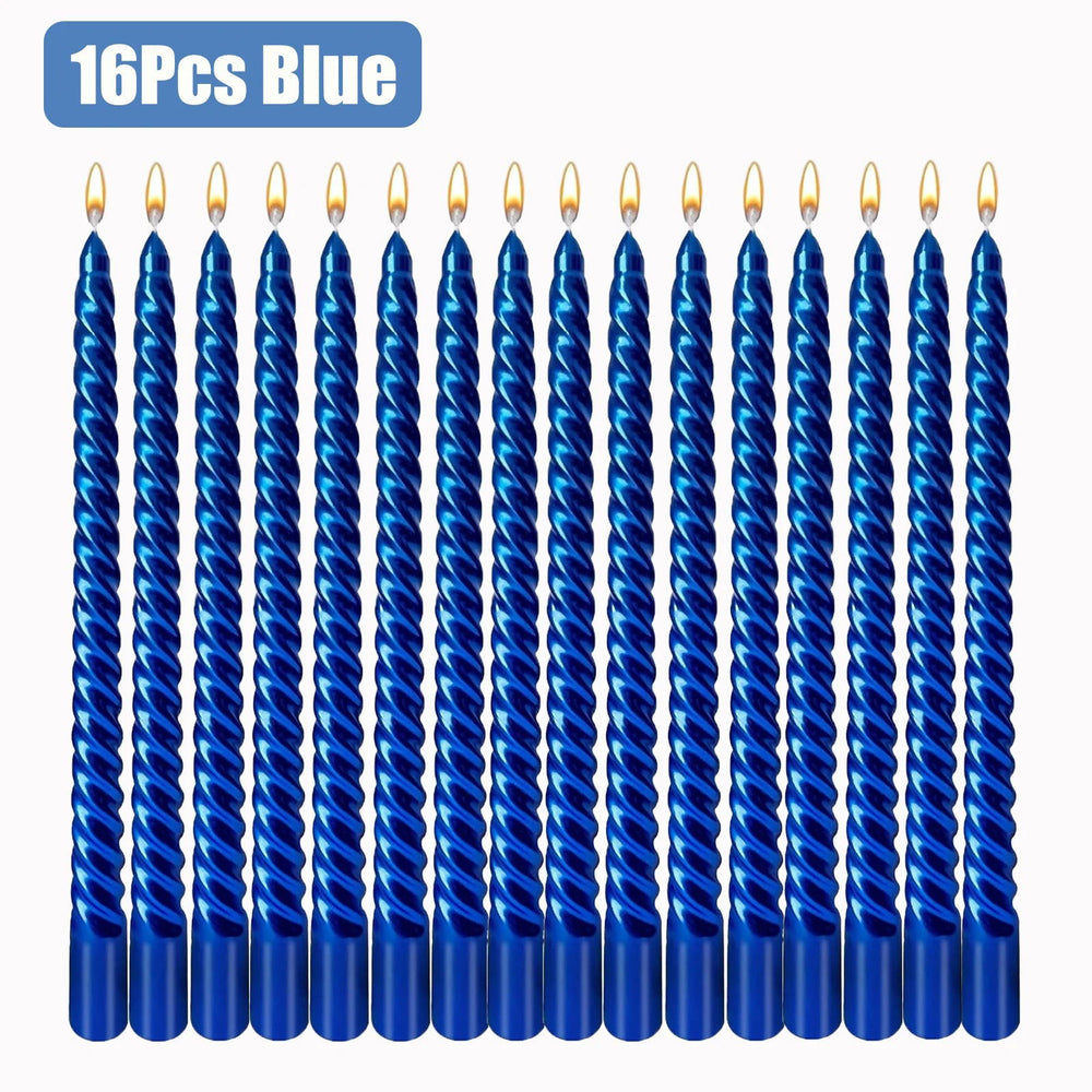 Spiral Taper Candles - 10-Inch Classic Unscented Design - candletown.net