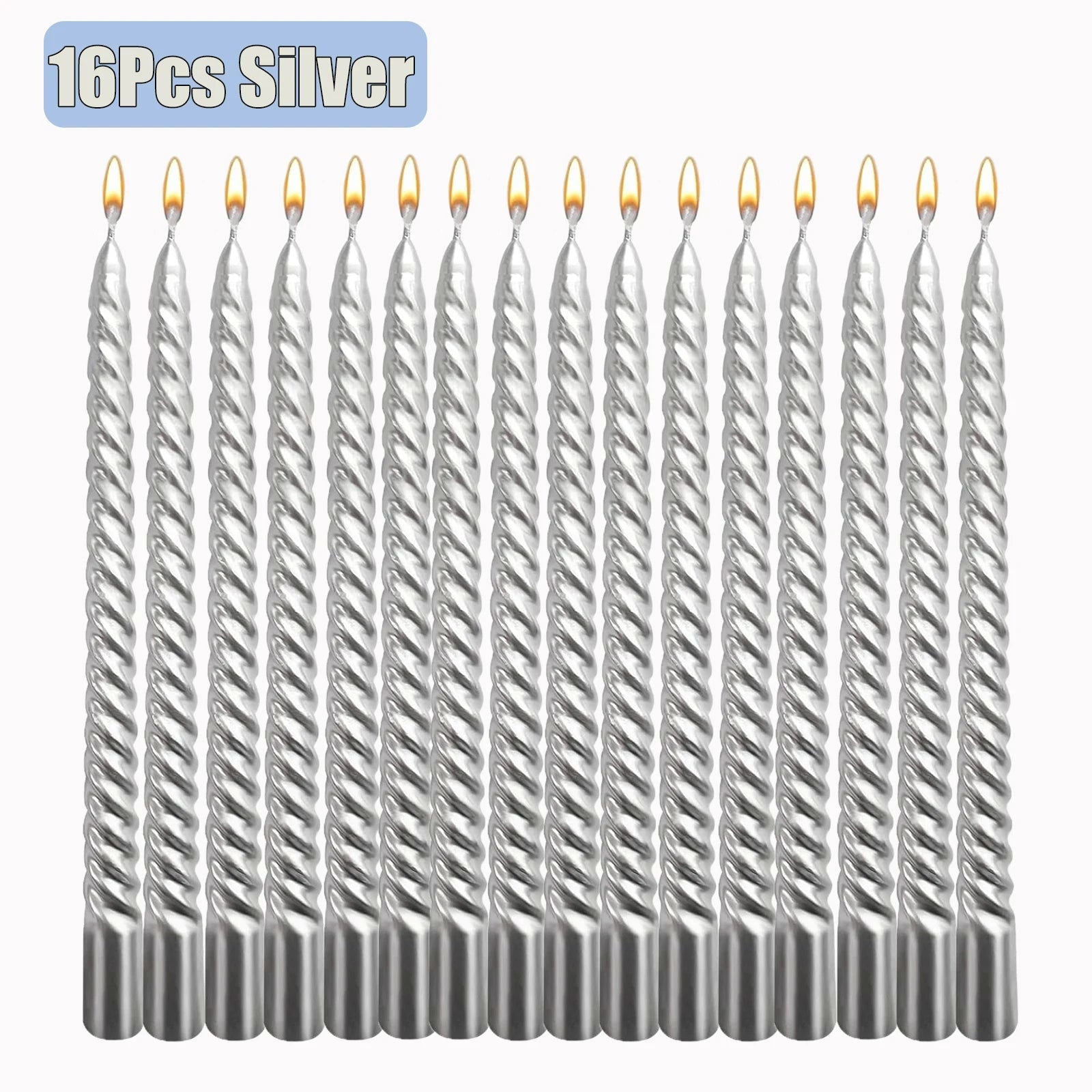 Spiral Taper Candles - 10-Inch Classic Unscented Design - candletown.net