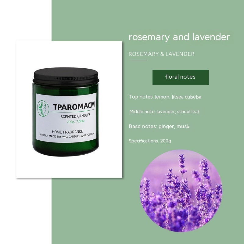 TPAROMACM Smokeless Aromatherapy Glass Candle - Hand-Poured Soy Wax - candletown.net