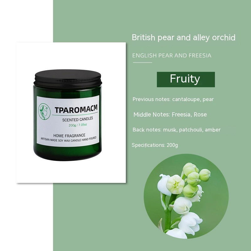 TPAROMACM Smokeless Aromatherapy Glass Candle - Hand-Poured Soy Wax - candletown.net