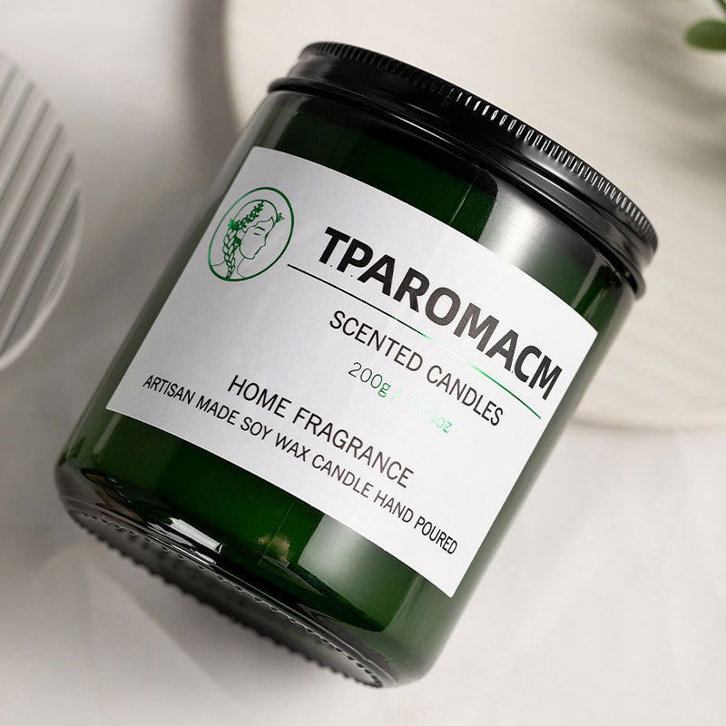 TPAROMACM Smokeless Aromatherapy Glass Candle - Hand-Poured Soy Wax - candletown.net