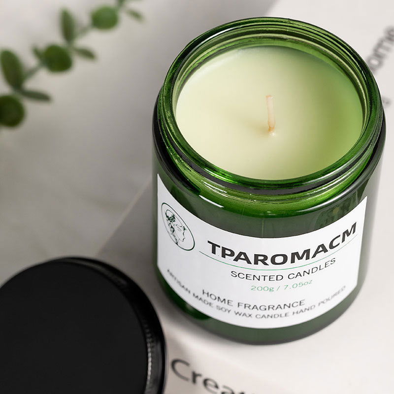 TPAROMACM Smokeless Aromatherapy Glass Candle - Hand-Poured Soy Wax - candletown.net