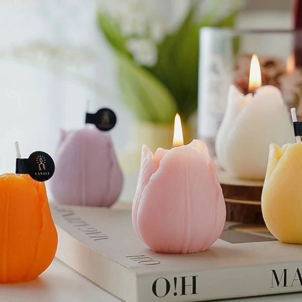 Tulip Flower Candle