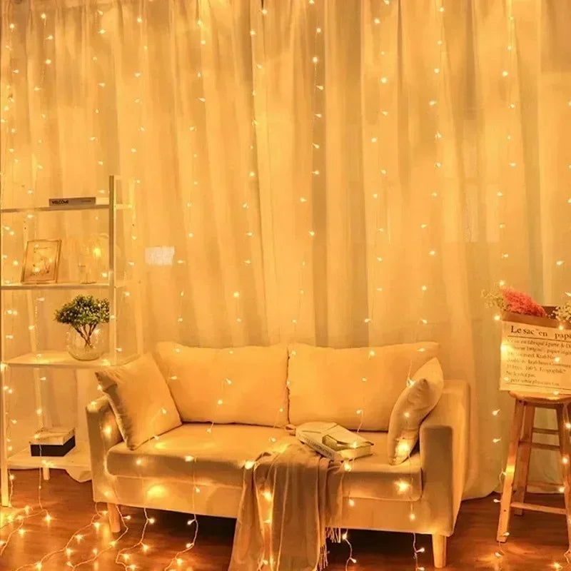 USB Curtain LED String Lights - 3/4/6M Remote Control Fairy Lights - candletown.net
