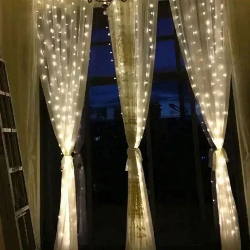 USB Curtain LED String Lights - 3/4/6M Remote Control Fairy Lights - candletown.net