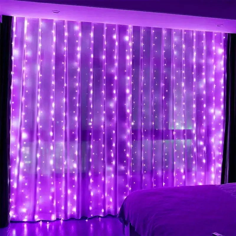 USB Curtain LED String Lights - 8 Modes Fairy Lights for Bedroom & Holiday Decor - candletown.net