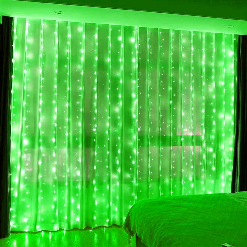 USB Curtain LED String Lights - 8 Modes Fairy Lights for Bedroom & Holiday Decor - candletown.net