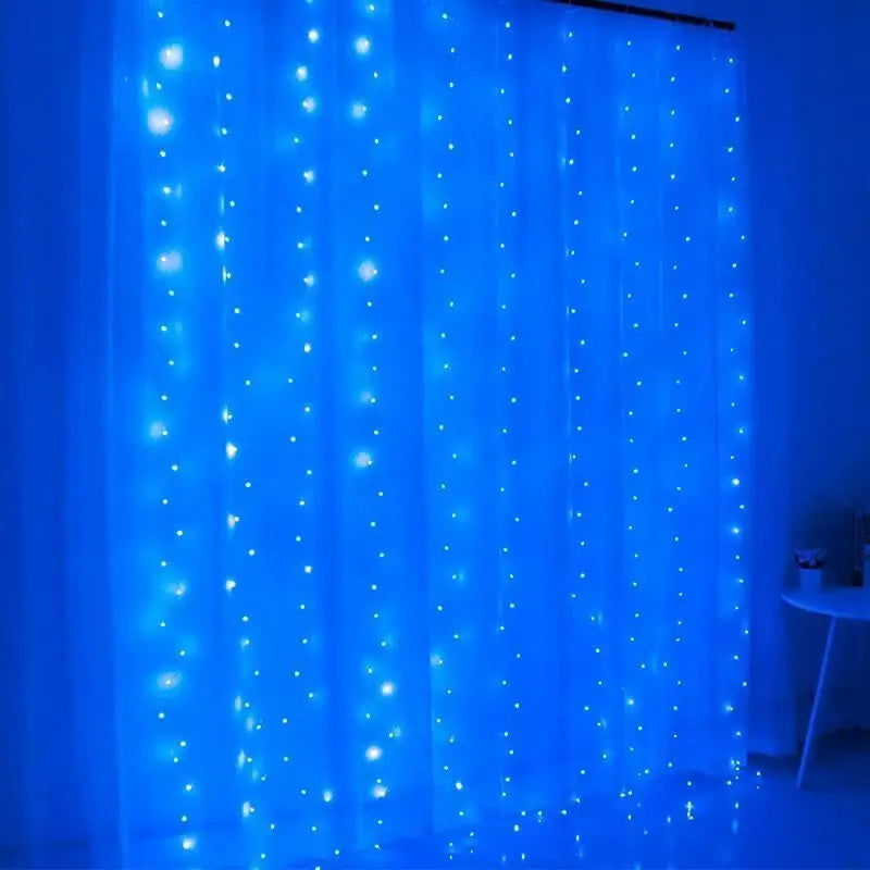 USB Curtain LED String Lights - 8 Modes Fairy Lights for Bedroom & Holiday Decor - candletown.net