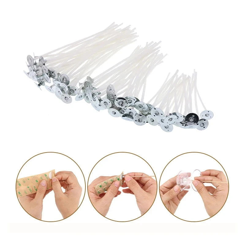 Waxed Cotton Candle Wicks Set - candletown.net